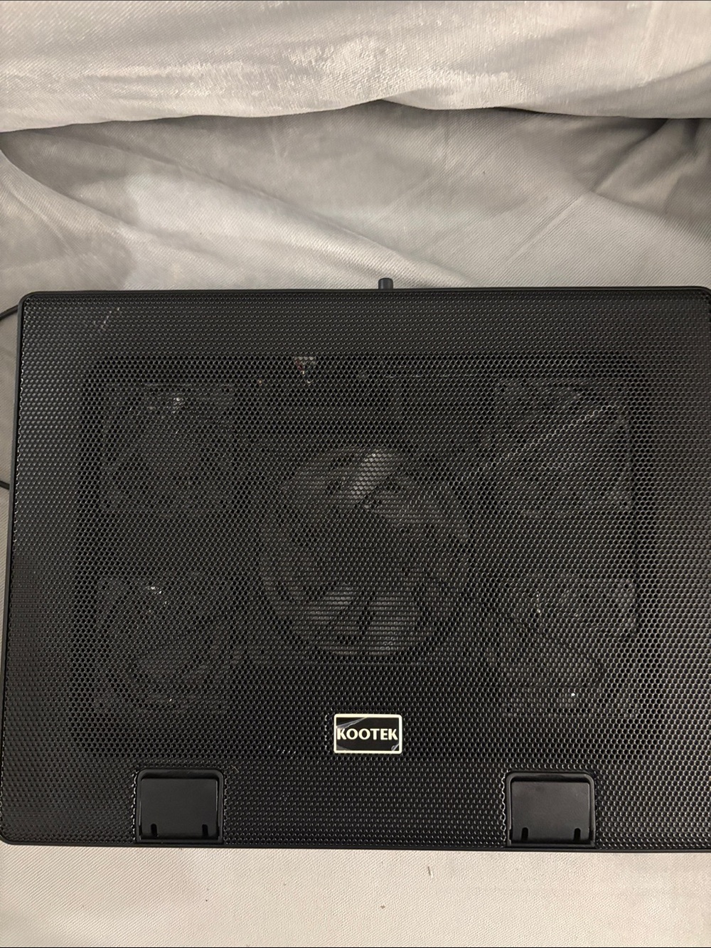 Black Laptop Cooling Pad with Five Fans